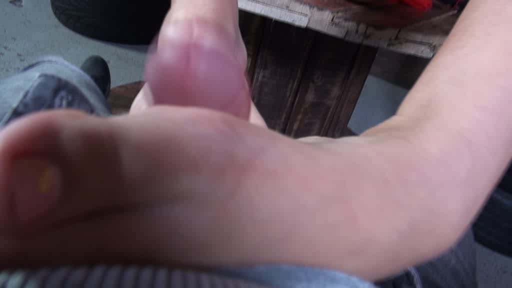 Boner Massage: Brunette Gives Footjob After Crazy Party
